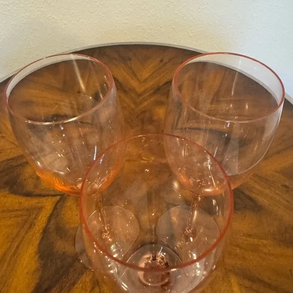 3 Mikasa Elite Pink Champagne Glass 8 1/4” Excellent Condition - Picture 3 of 8